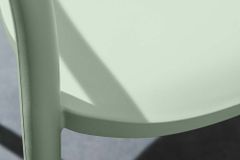In- und Outdoor Stuhl STUDIO ITALIA salbei stapelbar Kunststoff Gartenstuhl