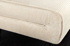 Retro Schlafsessel SMART MULTIFUNCTION 100cm beige Cord Bettfunktion inkl. Kissen