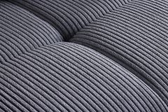 Modernes XXL Sofa ELEGANCIA 285cm anthrazit Cord inklusive Kissen Bigsofa