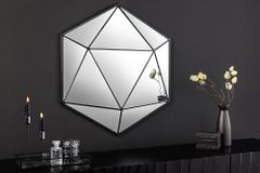 Design Spiegel DIAMOND 65cm schwarz Metall handmade
