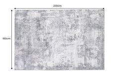 Design Teppich MODERN ART 230x160cm grau kupfer Kurzflor Indoor-Teppich