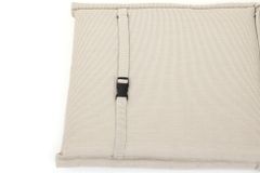 Outdoor Kissen ROG 46x97cm beige Sitzkissen Polster-Auflage für Niedriglehner