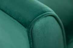 Elegante Sitzbank SCARLETT 90cm smaragdgrün Samt mit Armlehnen