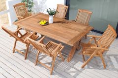 Massiver Gartenstuhl EMPIRE TEAK Teakholz klappbar
