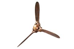Authentische Wanddekoration SCREW III 97cm kupfer geflammt Flugzeug Propeller