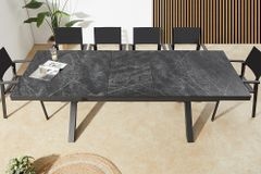 Ausziehbarer Outdoor Esstisch EMPIRE 200-250cm anthrazit Keramik Gartentisch