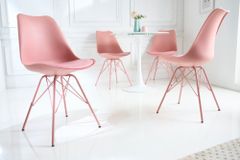 Retro Stuhl SCANDINAVIA MEISTERSTÜCK rosa