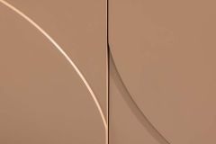 Design Sideboard SAVOY 180cm grau beige greige Travertin Keramik Stauraum 3D-Front