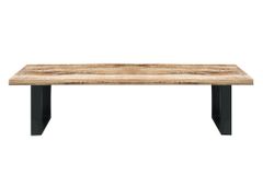 Design Sitzbank IRON CRAFT 170cm Mangoholz Eisen Industrial Design