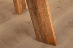 Runder Esstisch ART WOOD 100cm braun massiv Mangoholz