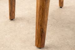 Massiver Stuhl ORGANIC braun Sheeshamholz stone finish handmade