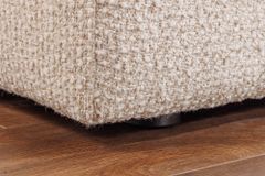 4-Sitzer Sofa SIXTH SENSE 245cm beige Bouclé-Strickstoff mit Nosagfederung und Daunenfedern
