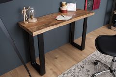 Design Konsolentisch IRON CRAFT 115cm Mangoholz Eisen Schreibtisch