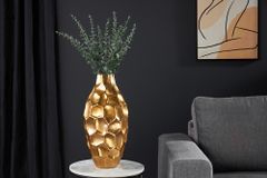 Elegante Vase ORGANIC ORIENT 45cm gold Hammerschlag Design