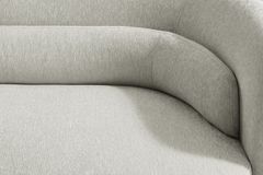 Design Sofa GATSBY 230cm greige Chenille Federkern 3-Sitzer Couch Rundum-Bezug