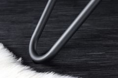 Runder Esstisch ELLIPSE 120cm Marmor weiß Keramik made in Italy Hairpin Legs