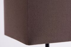 Handgearbeitete Treibholz Tischlampe HYPNOTIC 45cm braun mit Leinenschirm