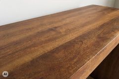 Massiver Konsolentisch MAKASSAR 100cm braun Mangoholz honey finish Schreibtisch