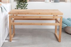 Design Sitzbank LAGOON SPA 75cm Bambusholz Badezimmerbank