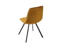 Retro Stuhl AMSTERDAM CHAIR senfgelb Samt Designklassiker