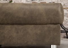 Moderne XXL Wohnlandschaft KENT 305cm taupe Federkern Bigsofa inkl. Hocker