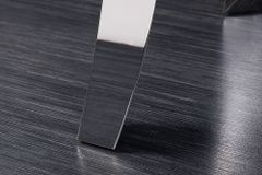 Design Konsolentisch MODERN BAROCK 140cm schwarz anthrazit chrom Keramik Marmor