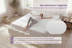 Bequemer Topper CLOUD FLEX 160x200cm weiß