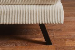 Modernes Schlafsofa COCOONING 190cm beige Cord 3-Sitzer Couch
