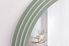 Design Wandspiegel WAVE 160cm salbeigrün