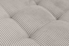 Moderne XXL Wohnlandschaft KENT 305cm greige Cord Bigsofa inkl. Hocker Federkern