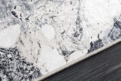 Design Teppich ART RUGS 230x160cm weiß grau Flachgewebe Indoor