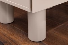 Design Nachtschrank COSMO 60cm cashmere weiß Eiche zwei Schubladen