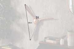 Authentische Wanddekoration SCREW III 60cm kupfer geflammt Flugzeug Propeller