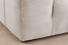 Modernes Sofa ZERO GRAVITY 240cm beige Cord 3-Sitzer Couch
