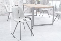 Retro Stuhl AMSTERDAM CHAIR stone grau Designklassiker