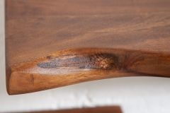 Massives Wandregal MAMMUT 115cm Akazienholz Regalbrett mit Baumkante