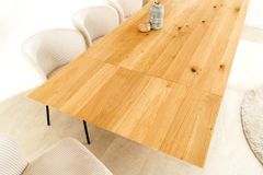 2er Set Ansteckplatten WILD OAK 50cm natur Wildeiche Verlängerung Schweizer Kante