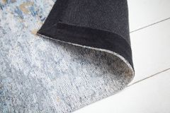 Design Teppich ABSTRAKT XXL 350x240m grau blau Baumwolle