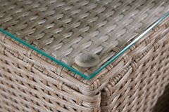 Outdoor Gartenlounge Set XXL MODULAR natur Polyrattan Sitzgruppe wetterfest inkl. Kissen