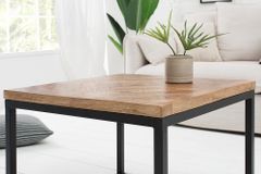 Massiver Beistelltisch INFINITY HOME 60cm Mangoholz Industrial Design
