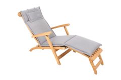 Outdoor Kissen ROG 45x186cm taupe Sitzkissen Polster-Auflage für Deckchair