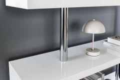 Design Regal SNAKE 165cm weiß Bücherregal Hochglanz mit fünf Böden