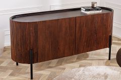 Massivholz Sideboard GATSBY 150cm dunkelbraun Mango Retro Design