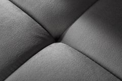 Big Sofa ELEGANCIA 285cm silbergrau Samt XXL Couch inkl. Kissen Federkern
