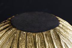 Handgefertigte Deko-Vase ELEGANCE 25cm gold antik Hammerschlag Design