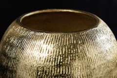 Dekorative Dose WILDLIFE BIRD 30cm gold antik rund Metall