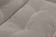 Modernes Schlafsofa COCOONING 190cm beige Chenillestoff 3-Sitzer Couch