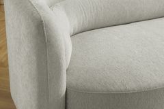 Design Sofa GATSBY 230cm greige Chenille Federkern 3-Sitzer Couch Rundum-Bezug