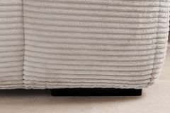 Modernes Sofa ZERO GRAVITY 240cm beige Cord 3-Sitzer Couch