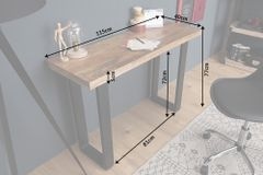 Design Konsolentisch IRON CRAFT 115cm Mangoholz Eisen Schreibtisch
